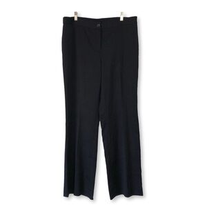 Anne Klein Navy Wide Leg Trouser Dress Pants Size 12